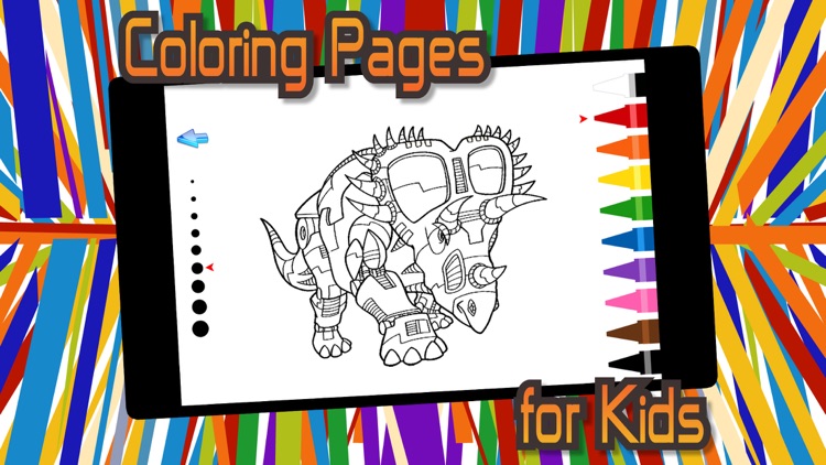 Download Dino Robot Coloring Book for Kids - Free Fun Painting Games by Noppharat Plianrung