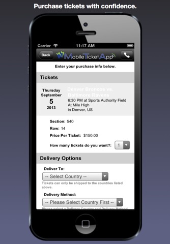 Mobile Ticket App - Sports screenshot 4