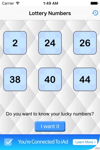 Lottery Numbers - Seus números da sorte screenshot 2