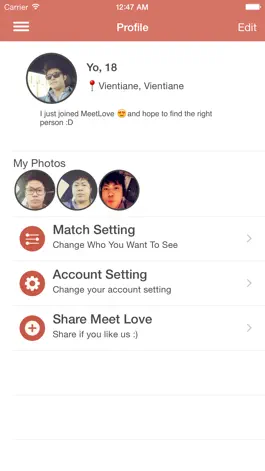 Game screenshot MeetLove - Lao Dating App hack