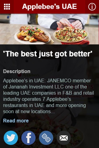 Applebee's UAE screenshot 2