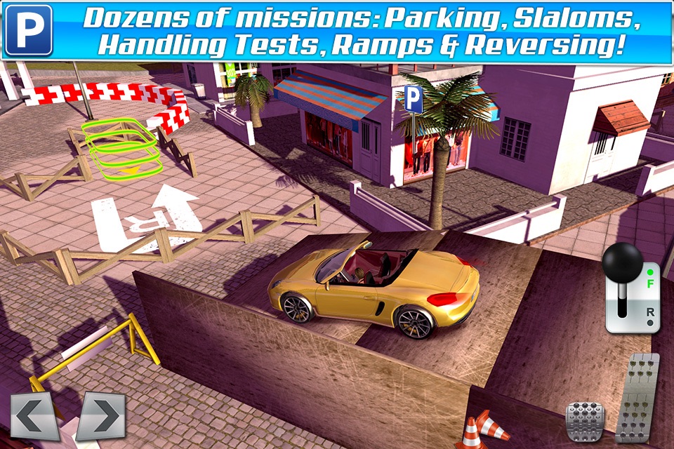 Classic Sports Car Parking Game Real Driving Test Run Racing screenshot 3