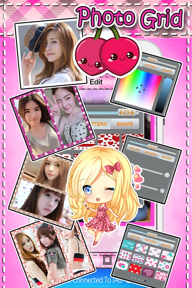 My Love Beautiful Cartoon Sticker Frame screenshot 4