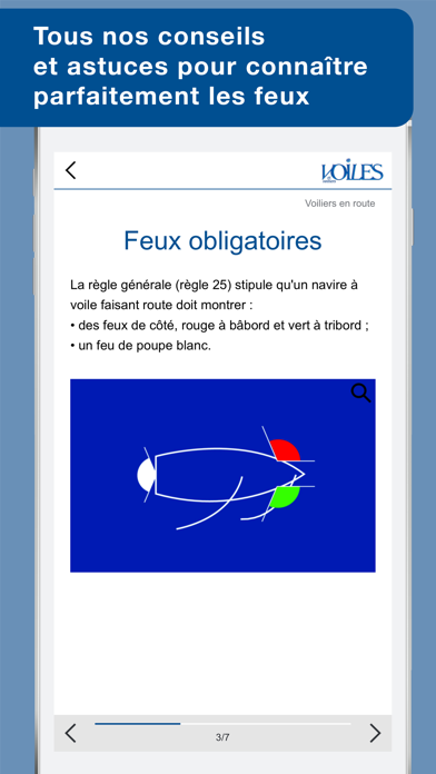 Feux & marques des navires - Voiles et voiliers - Au programme du Permis Côtier Screenshot 4