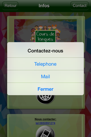 Cours de langues screenshot 4