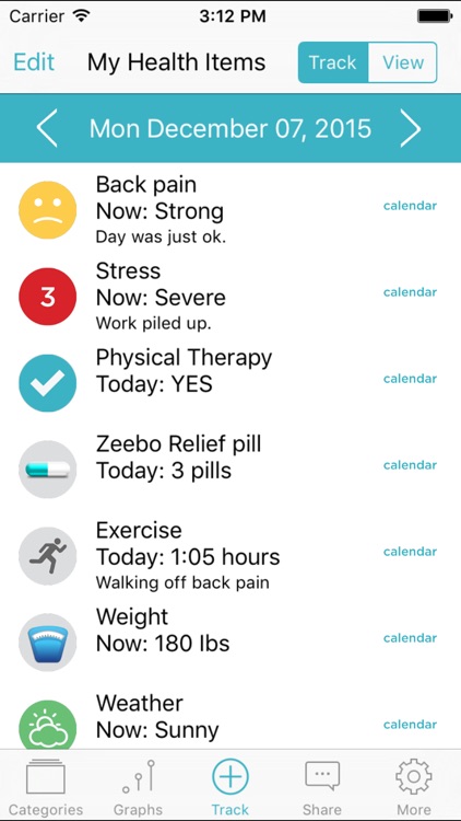 TracknShare - A Quantified Self Journal