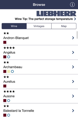 Liebherr WineGuide 2015 screenshot 2