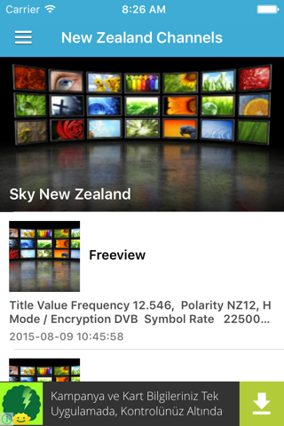 New Zealand TV Channels Sat Info screenshot 2