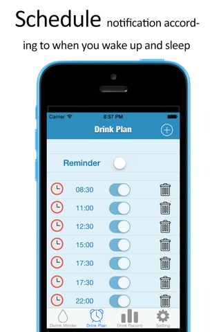 DrinkMinder-Drink Water Reminder and Water Tracker screenshot 3