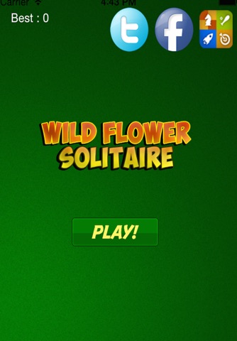 Wild Flower Power Solitaire Crown With Buddies screenshot 2