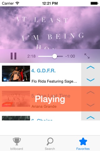 bbPlayer (for billboard Music) screenshot 3