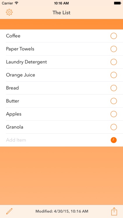 The List: Groceries Simplified