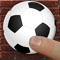 Tap to juggle the soccer ball to keep it up in the air