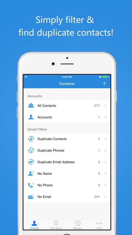 Contacts Cleanup & Merge Free - Delete Duplicate Contacts - Smart Cleaner