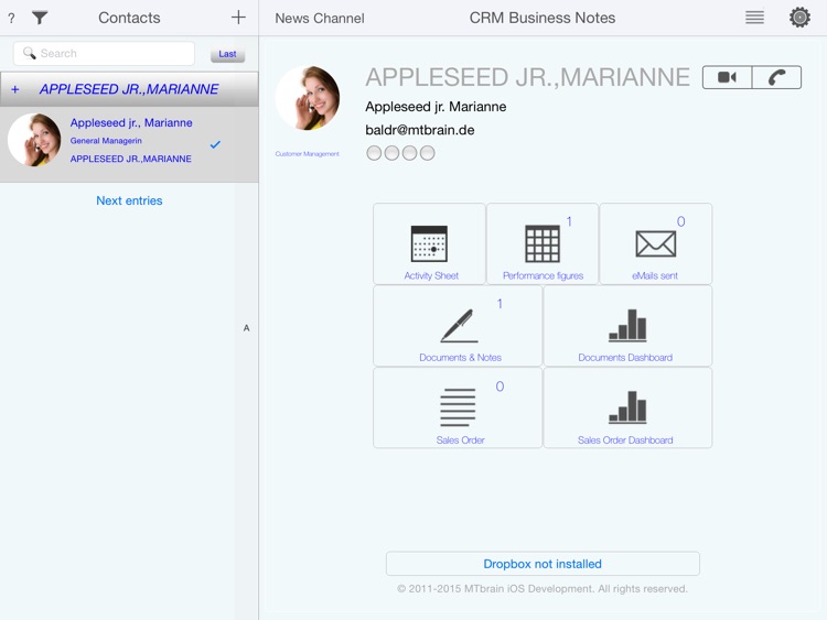 CRM Business Notes - Contacts,Notes,Deals and Meetings for mobile Customer Management screenshot-0