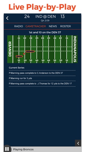 Denver Football Radio & Live Scores(圖2)-速報App