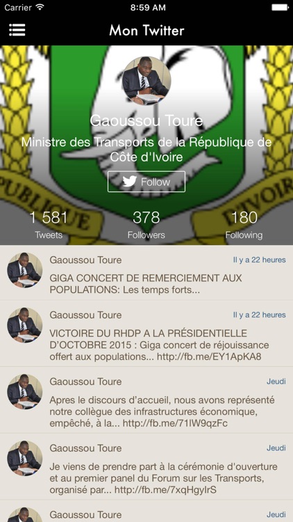 G. TOURE Officiel screenshot-3