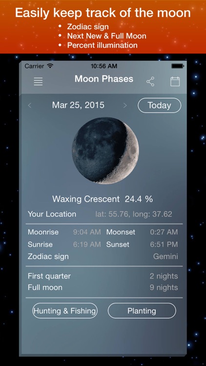 Moon Phase Calendar .