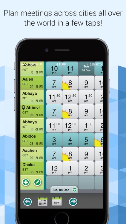 Easy meeting planner across time zones-TimePal PRO