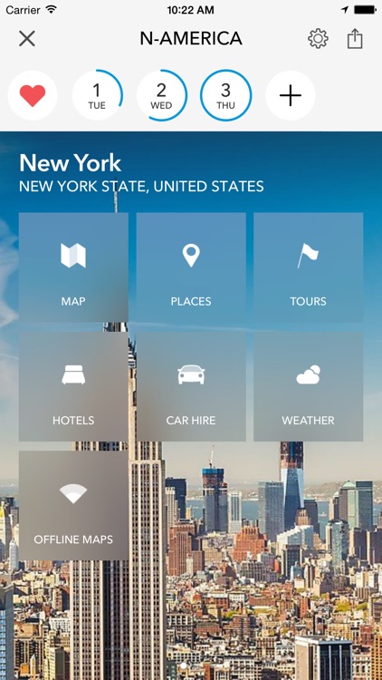 United States of America & Canada Trip Planner, Travel Guide & Offline City Map