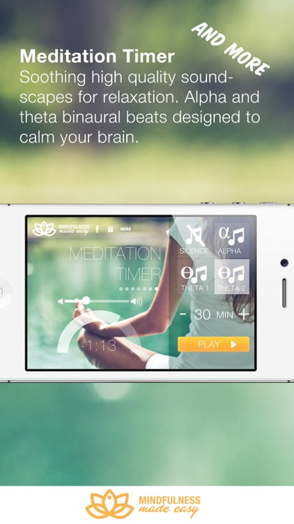 Mindfulness Made Easy - meditations for relaxation, focus and compassion screenshot-4