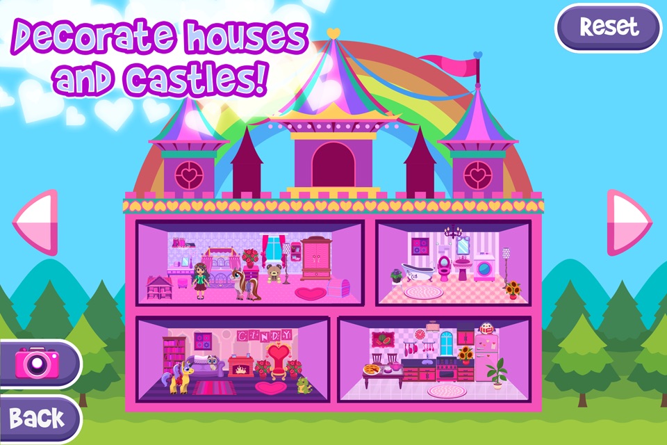 My Magic Castle - Pony & Unicorn Doll House and Decoration Game screenshot 3