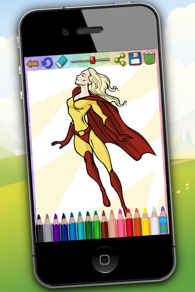 Paint Magical Superheroes screenshot 3