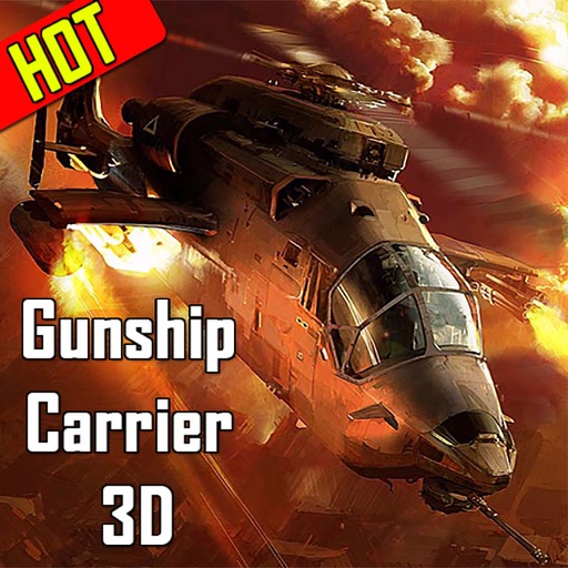 Gunship Carrier Helicopter 3D