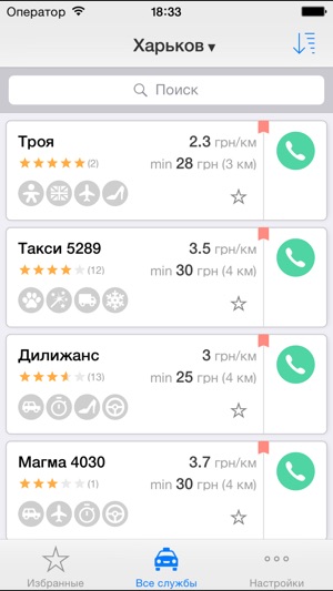 TaxiBook - справочник такси Украины