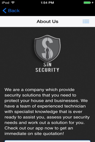 Sin Security screenshot 2