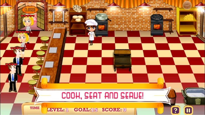 Fast Food Restaurant Cooking Rush - Full Version