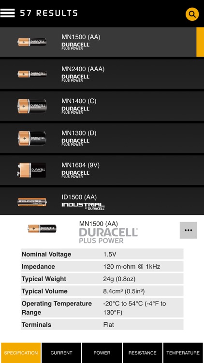 Duracell Datasheets