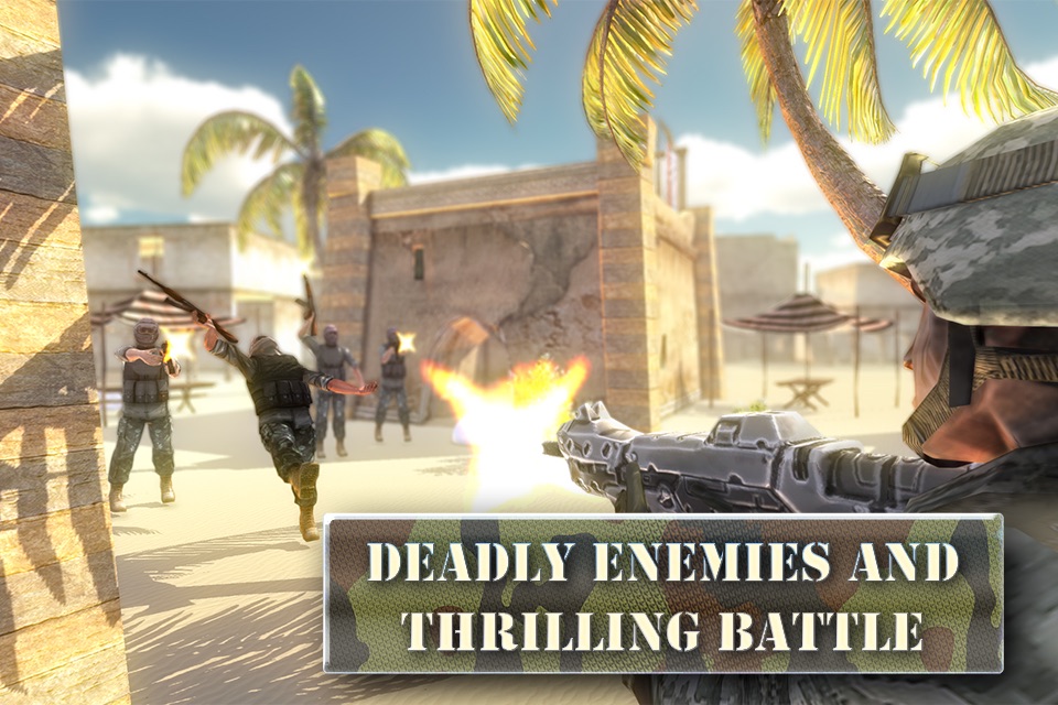 Army Gun Battle - Desert War Free screenshot 3