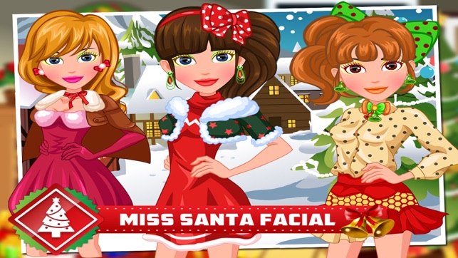 Facial Miss Santa - Makeover,Makeup,Dressup Games(圖4)-速報App