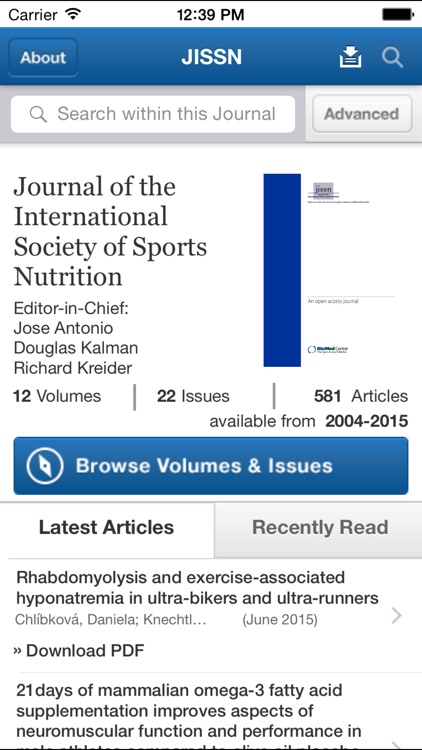 Journal of the International Society of Sports Nutrition by Springer