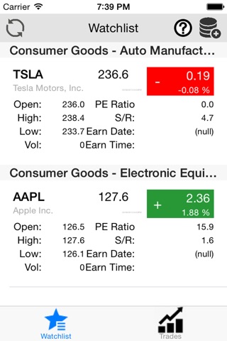 My Stock Trading App screenshot 2