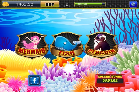 World of Big Fish & Mermaid Slots Casino Plus Tournaments 21 Cards Pro screenshot 2