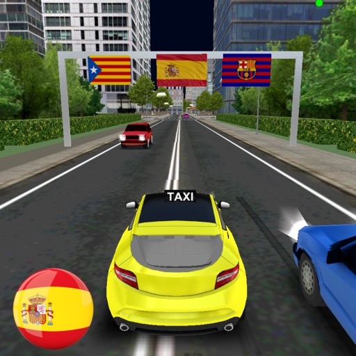 Taxi Driver - Spain Barcelona City 3D Icon