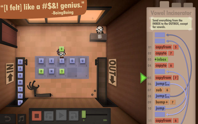 ‎Human Resource Machine Screenshot