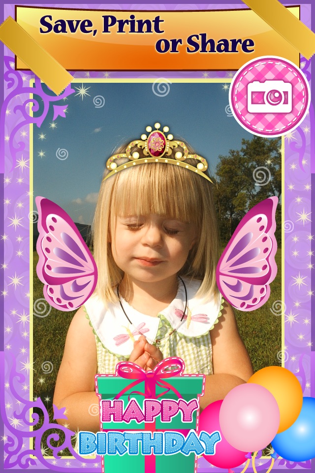 My Princess Photo Booth- Dress up props and stickers editor for girls screenshot 3