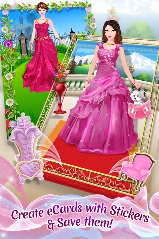 Princess Party Planner - Dress Up, Makeup & eCard Maker Game screenshot 3
