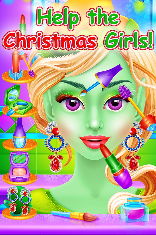 Frosty Christmas Beauty Salon - Makeover Spa Games screenshot 2