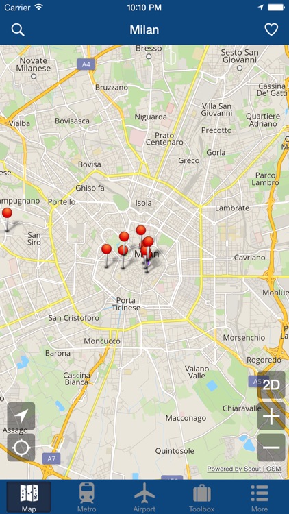Milan Offline Map - City Metro Airport