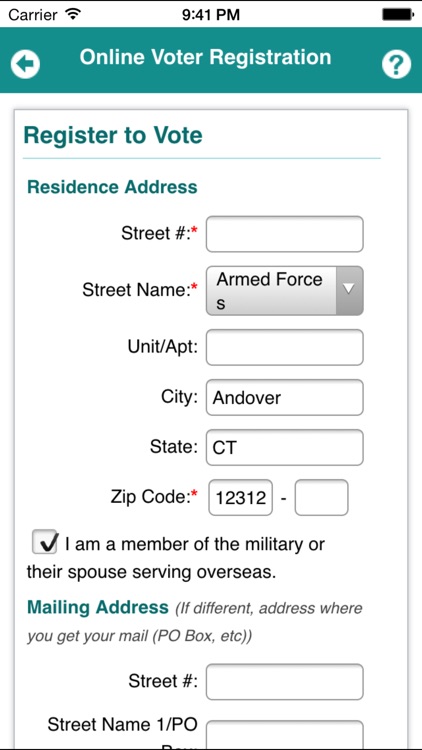 CT Voter Registration