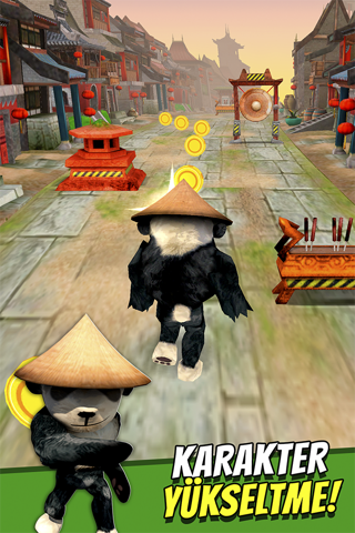Cartoon Panda Run - Free Bamboo Jungle Pandas Racing Dash Game For Kids screenshot 2