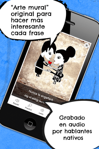 Danish Phrasi - Free Offline Phrasebook with Flashcards, Street Art and Voice of Native Speaker screenshot 2