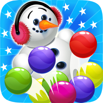Ice Bubble Shooter Snowman