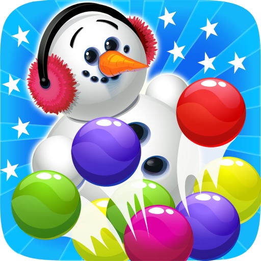 Ice Bubble Shooter Snowman Icon