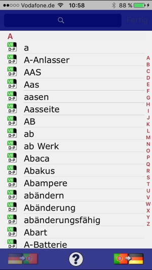 Wörterbuch Technik Portugiesisch <-> Deutsch(圖4)-速報App