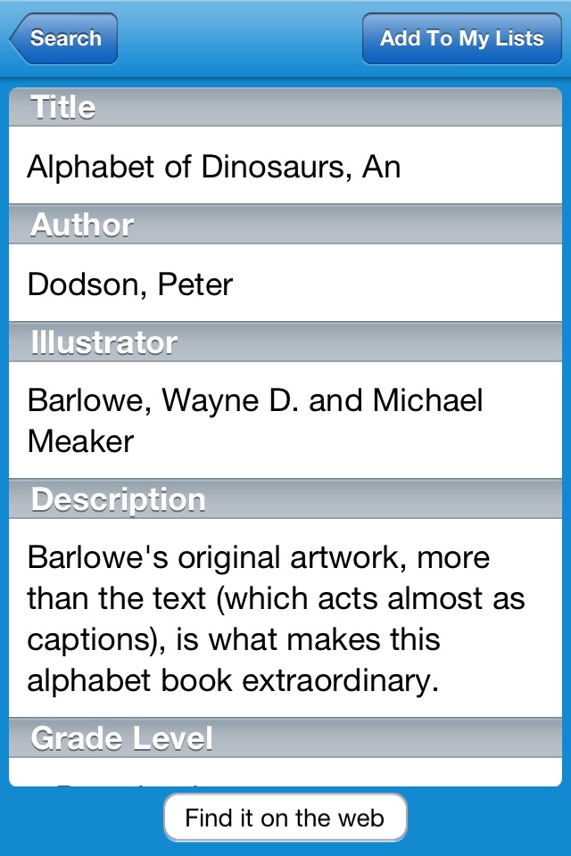 Kids' Book Finder screenshot 2